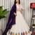White Embroidery and sequins Aari mirror Silk Blend Lahenga Choli Set 