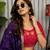 Rani Pink Embroidery and sequins Aari mirror Silk Blend Lahenga Choli Set 