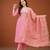 Women's Gorgeous Cotton Blend Embroidery Straight Kurta with Pant And Dupatta Set
