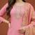 Women's Gorgeous Cotton Blend Embroidery Straight Kurta with Pant And Dupatta Set