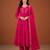 Women's Beautiful Embroidery Work Viscose Silk Fabric A-line Kurta Pant and Dupatta Set