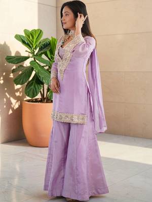 Women Regular Sequinned Kurta with Sharara & With Dupatta 7