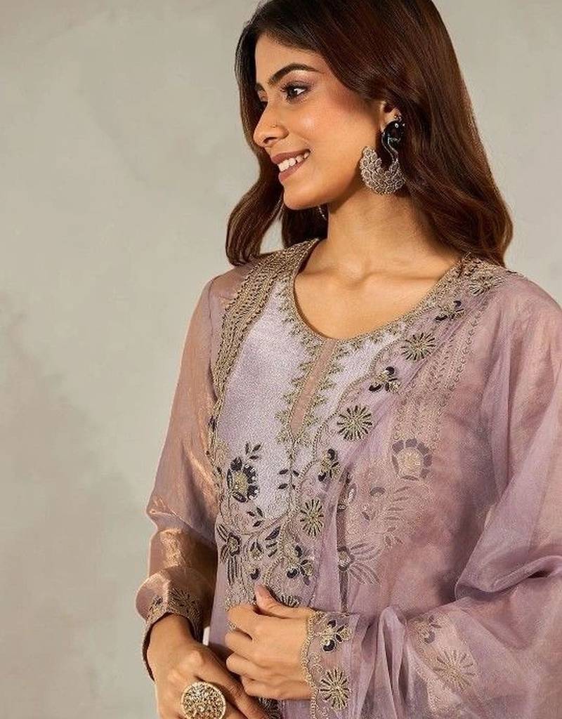Women Ethnic Motifs Embroidered Regular Thread Work Kurta with Sharara & With Dupatta