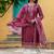 Women Ethnic Motifs Printed Regular Chanderi Silk Kurta with Trousers & With Dupatta