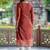 Women Ethnic Motifs Printed Regular Chanderi Silk Kurta with Trousers & With Dupatta