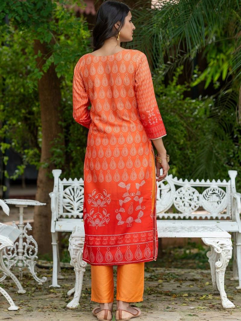Women Ethnic Motifs Printed Regular Kurta with Trousers & With Dupatta