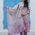 Women Floral Printed Regular Chanderi Silk Kurta with Trousers & With Dupatta