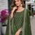 Green embroidered gold crush semi stitched salwar suit