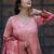 Women Floral Printed Regular Beads and Stones Chanderi Silk Kurta with Trousers & With Dupatta