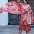 Women Floral Printed Regular Beads and Stones Chanderi Silk Kurta with Trousers & With Dupatta