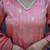 Women Floral Printed Regular Beads and Stones Chanderi Silk Kurta with Trousers & With Dupatta