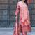 Women Floral Printed Regular Beads and Stones Chanderi Silk Kurta with Trousers & With Dupatta