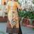 Women Floral Printed Regular Chanderi Silk Kurta with Trousers & With Dupatta