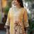 Women Floral Printed Regular Chanderi Silk Kurta with Trousers & With Dupatta