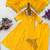 Yellow silk blend lace kurta set