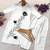 White rayon embroidered kurta set