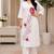 White rayon embroidered kurta set
