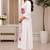 White rayon embroidered kurta set