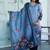Women Floral Printed Regular Chanderi Silk Kurta with Trousers & With Dupatta