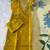 Yellow silk blend printed kurta set