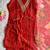 Red rayon embroidered kurta set