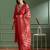 Red rayon embroidered kurta set