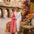 Off-white silk blend embroidered kurta set