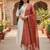 White silk blend embroidered kurta set