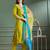 Olive rayon embroidered kurta set
