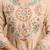 Beige chanderi embroidered kurta set