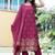 Women Ethnic Motifs Embroidered Regular Kurta with Trousers & With Dupatta