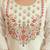 White chanderi embroidered kurta set