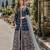 Navy blue embroidered art silk semi stitched anarkali suit