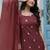 Women Ethnic Motifs Embroidered Regular Kurta with Trousers & With Dupatta