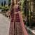 Maroon embroidered art silk semi stitched anarkali suit