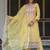Women Floral Embroidered Regular Thread Work Chanderi Silk Kurta with Trousers & With Dupatta
