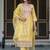 Women Floral Embroidered Regular Thread Work Chanderi Silk Kurta with Trousers & With Dupatta