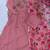 Pink silk blend embroidered kurta set