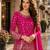 Pink embroidered tapeta silk semi stitched salwar suit