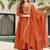 Dark-orange silk blend embroidered kurta set