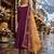 Purple embroidered tapeta silk semi stitched anarkali suit