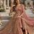 Pink embroidered net semi stitched anarkali suit
