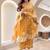 Women Ethnic Motifs Embroidered Regular Thread Work Kurta with Palazzos & With Dupatta