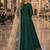 Green embroidered tapeta silk semi stitched anarkali suit