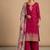Women Ethnic Motifs Embroidered Regular Thread Work Kurta with Palazzos & With Dupatta