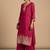 Women Ethnic Motifs Embroidered Regular Thread Work Kurta with Palazzos & With Dupatta