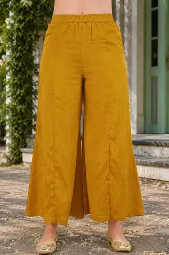 Women Ethnic Motifs Embroidered Regular Thread Work Kurta with Palazzos & With Dupatta
