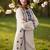 Women Ethnic Motifs Embroidered Regular Thread Work Chanderi Silk Kurta with Trousers