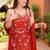 Women Floral Embroidered Regular Thread Work Silk Chiffon Kurta with Sharara & With Dupatta
