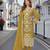 Mehendi embroidered soft organza semi stitched salwar suit
